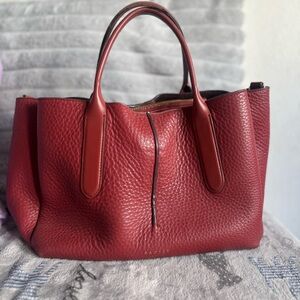 RADLEY LONDON Red Leather Tote Bag